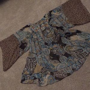 M by M. Kalan boho/festival embellished paisley